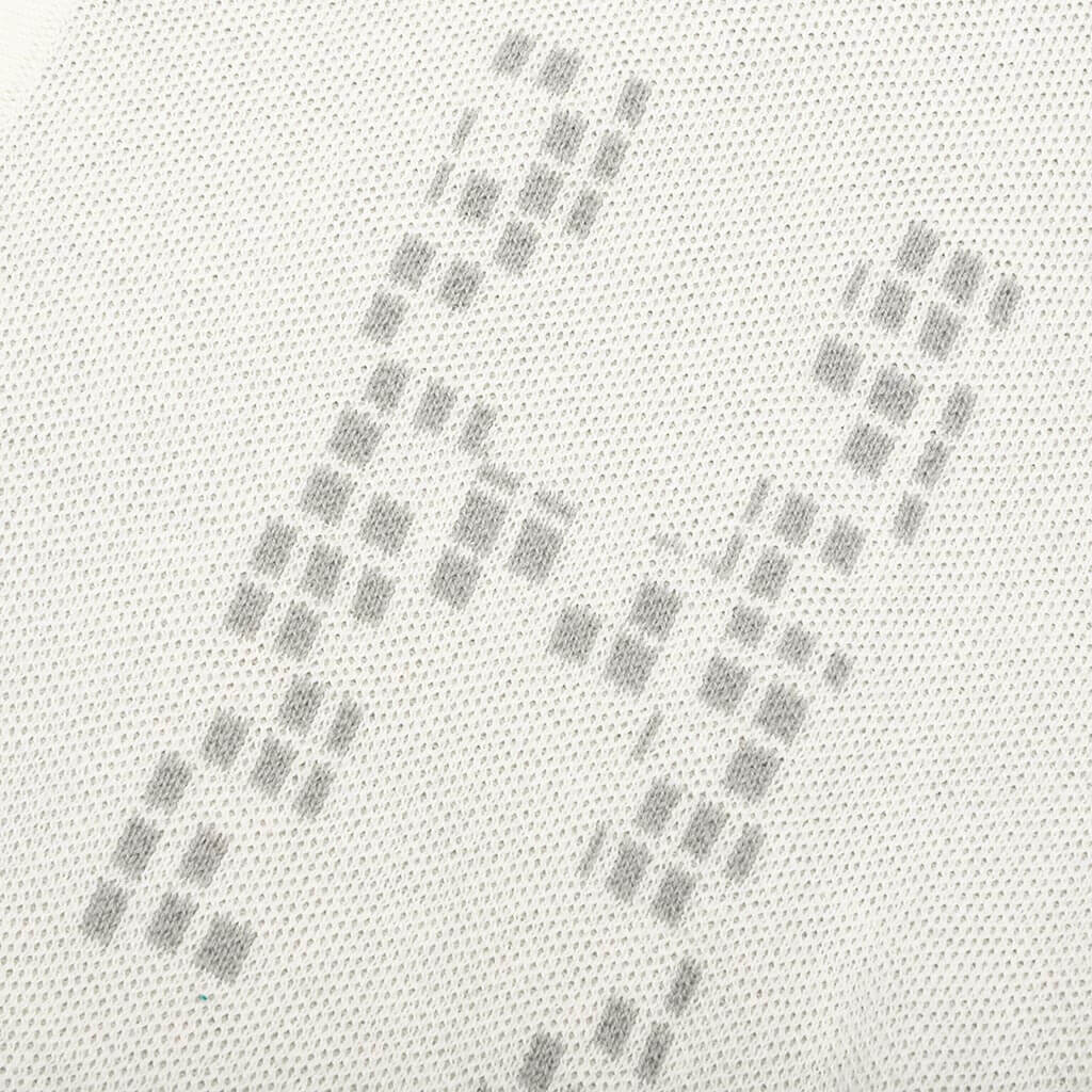 Knit H Pattern Polo - Bone - Image 4