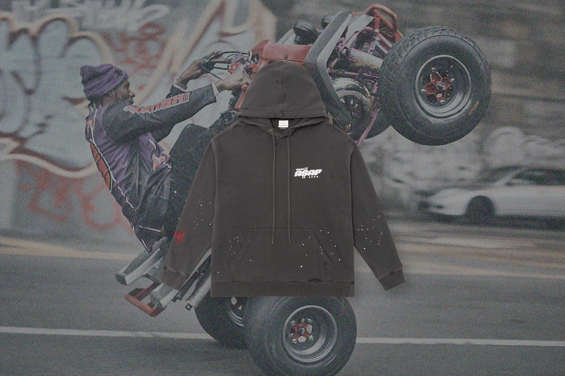 Ksubi x ASAP TyY Biggie Hoodie - Faded Black - Image 8