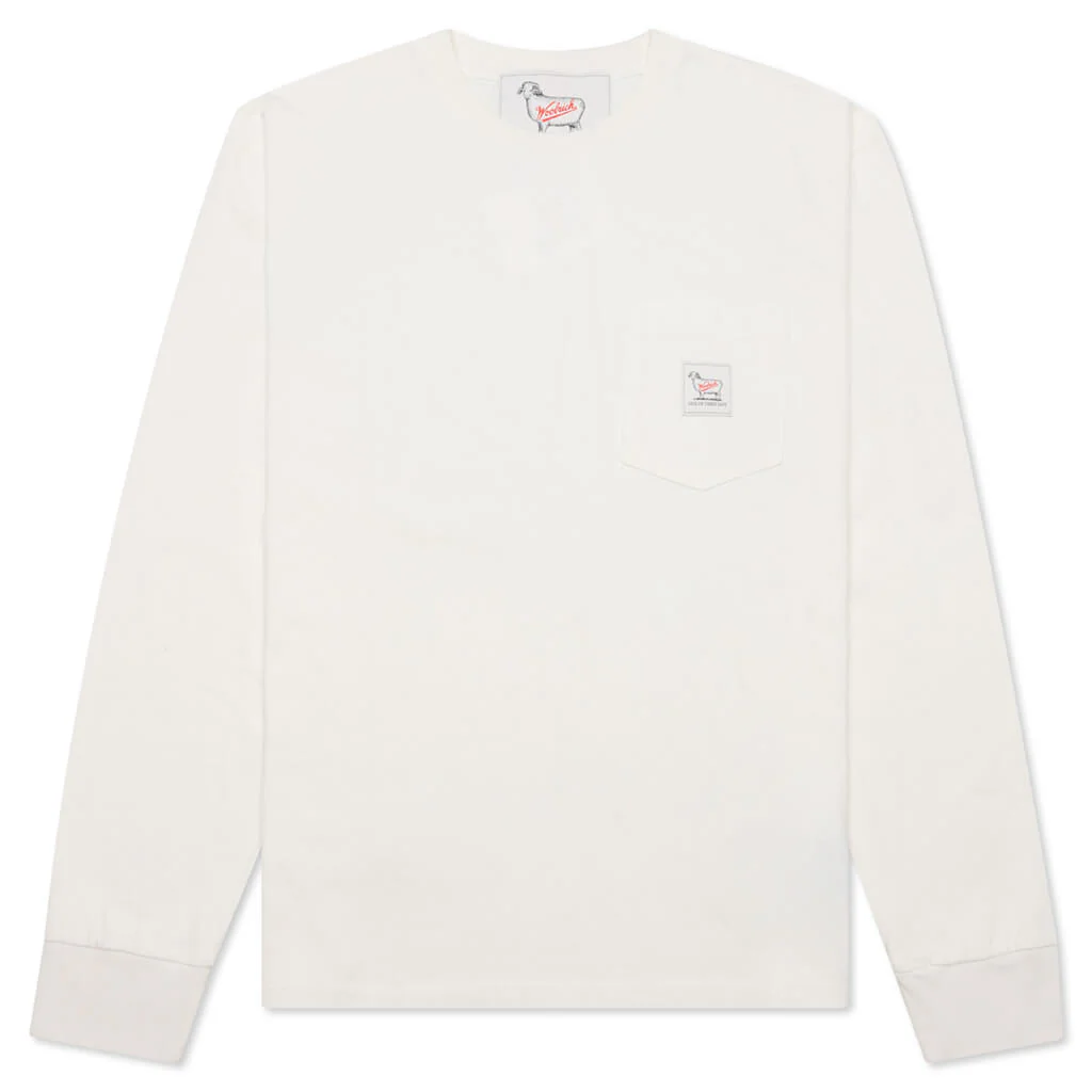 One Of These Days x Woolrich L/S Pocket Tee - Bone
