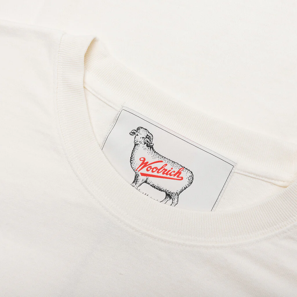 One Of These Days x Woolrich L/S Pocket Tee - Bone - Image 5