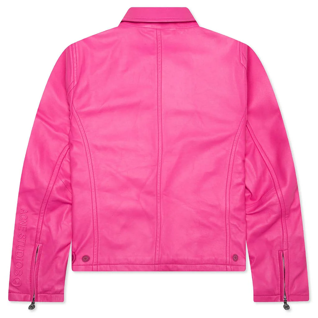 Leather Jacket - Bubble Pink - Image 2