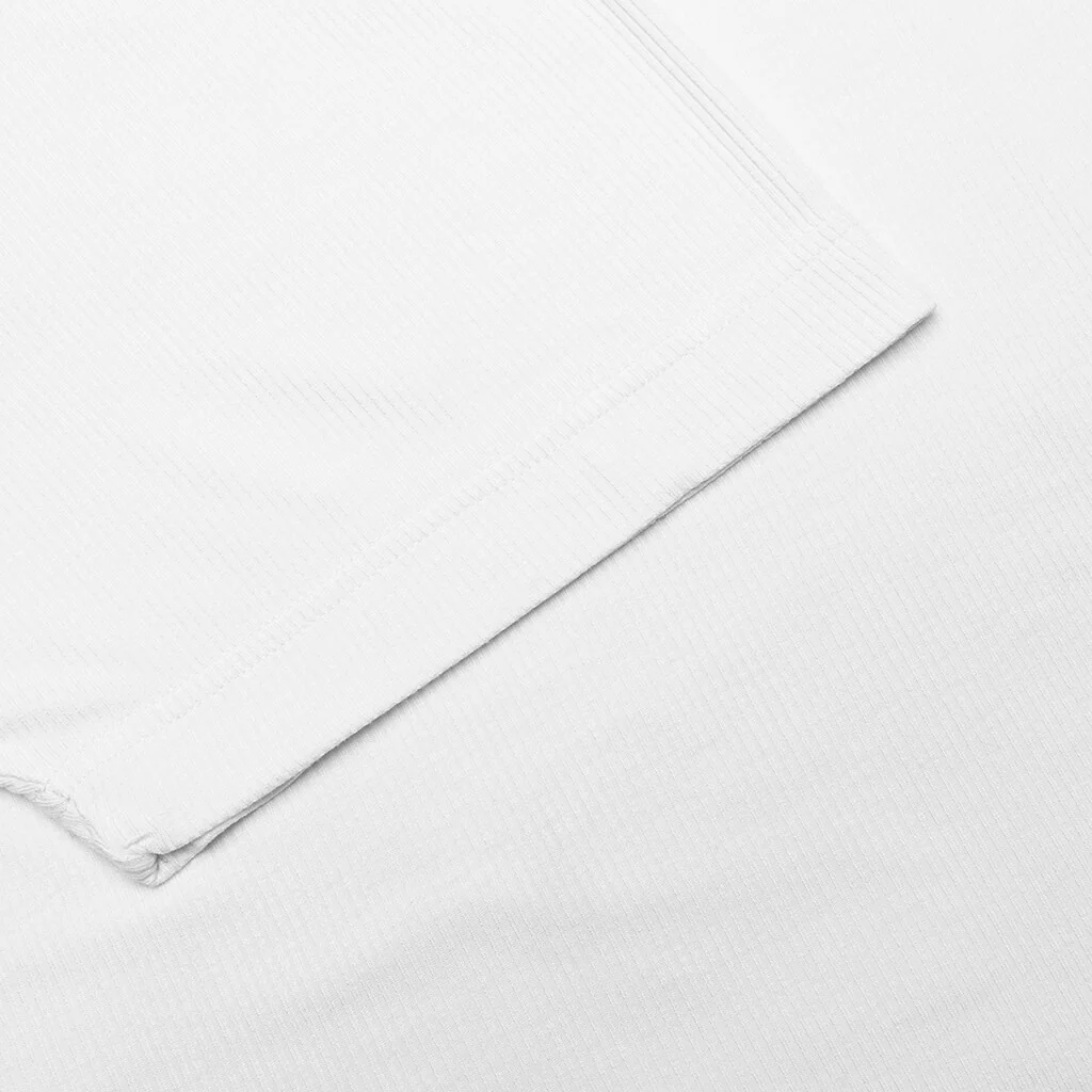 Life is Beautiful Ribbed Raglan Tee - White Rib - Image 5