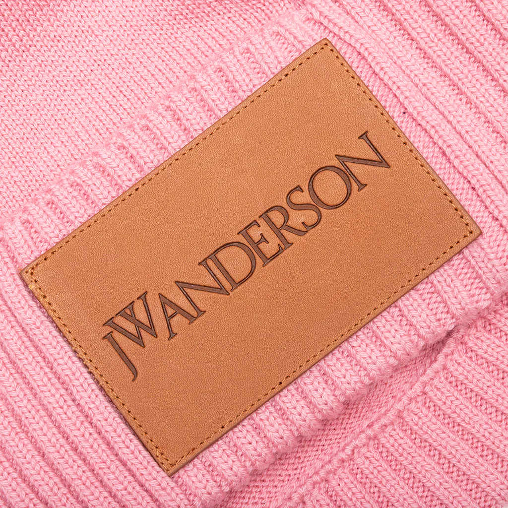 Logo Patch Beanie - Pink - Image 2
