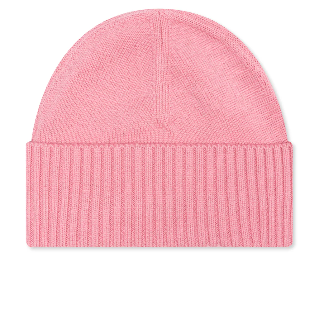 Logo Patch Beanie - Pink - Image 3