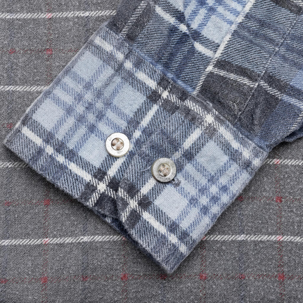 Flannel Shirt 7 Cuts Wide Reflection Shirt - Assorted - Image 5