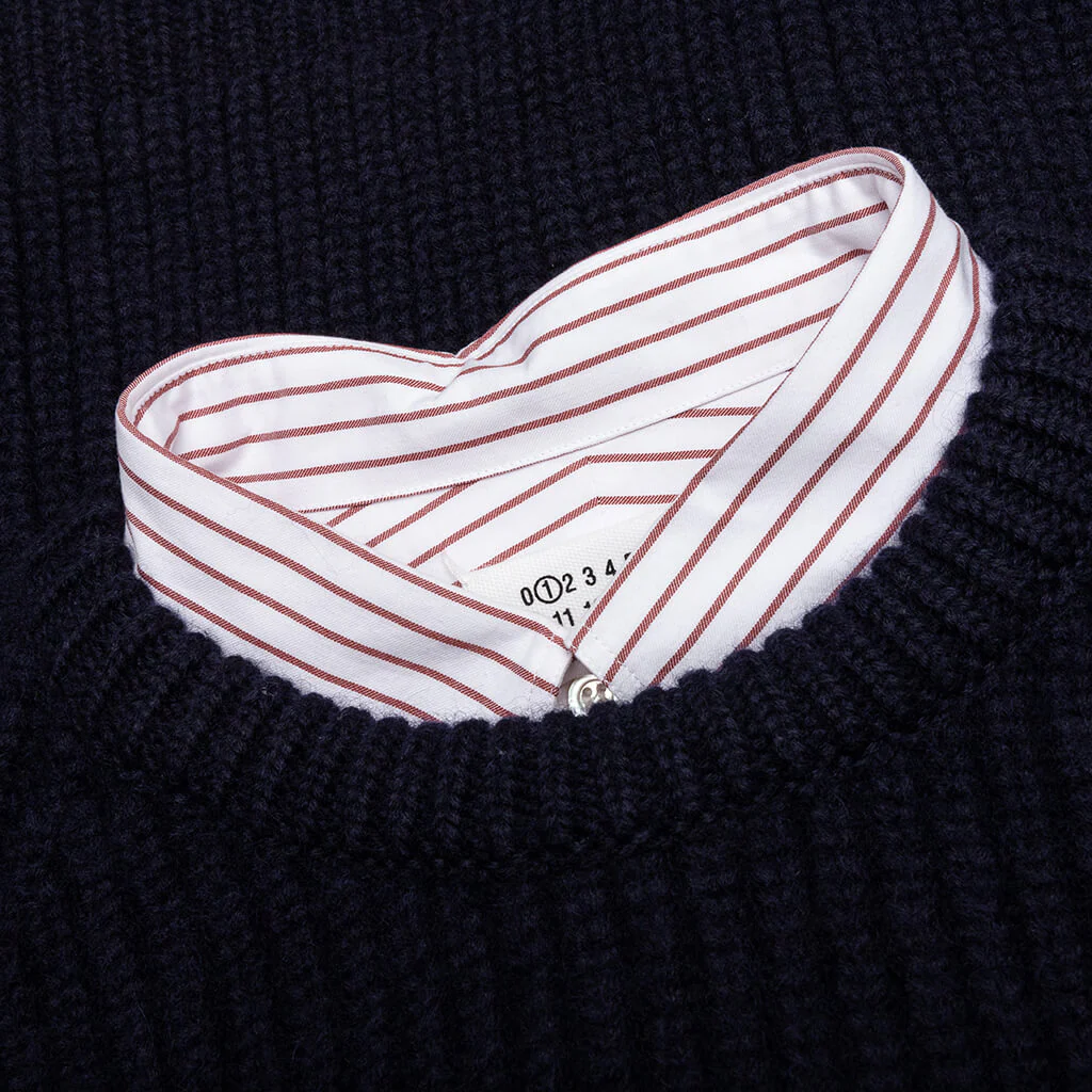 Layered Shirt - White/Midnight - Image 3