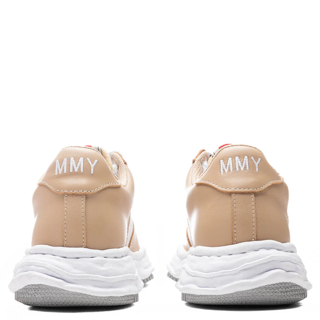 Wayne Low OG Sole Leather Sneaker - Beige/White - Image 4