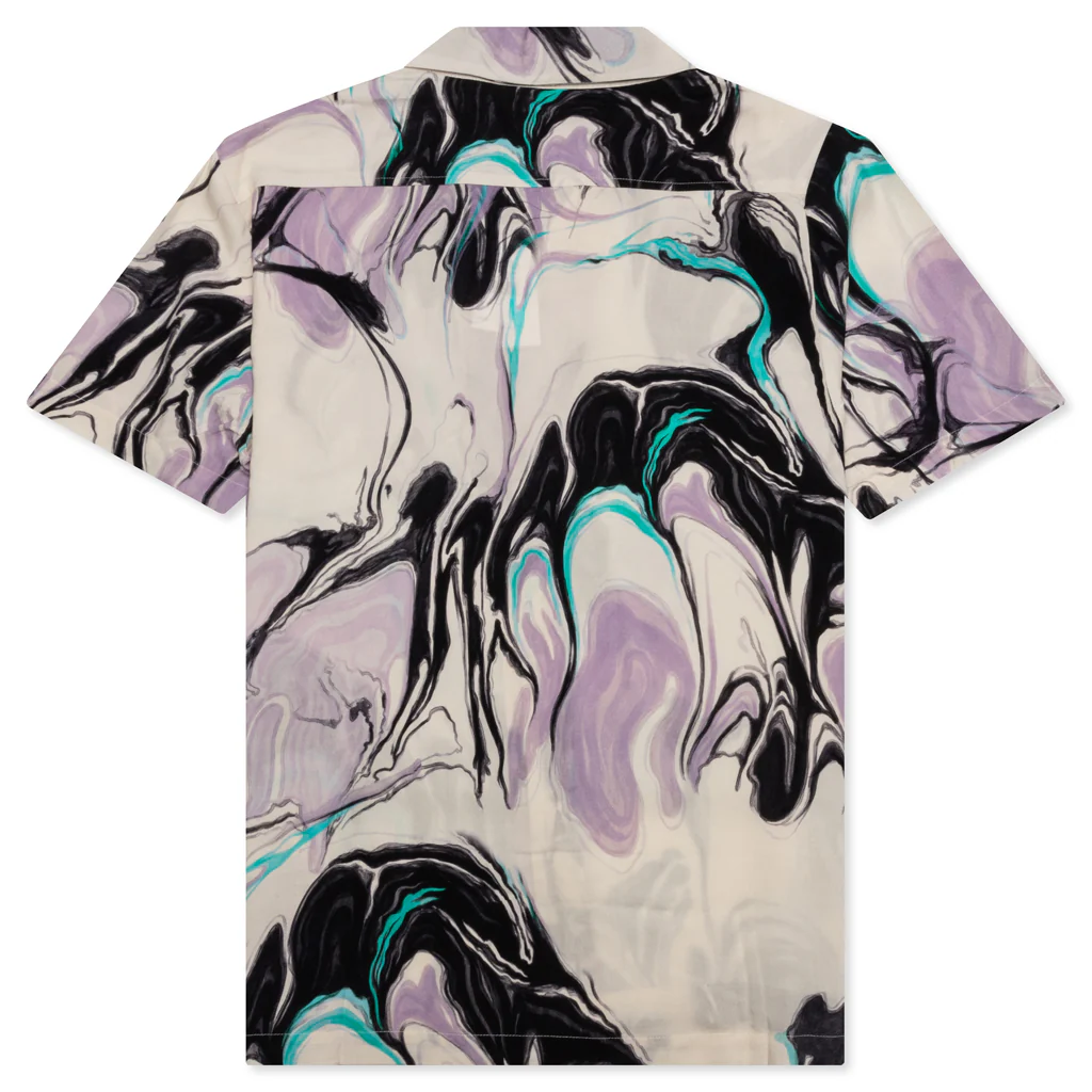 Marbling S/S Shirt - Whisper White - Image 2