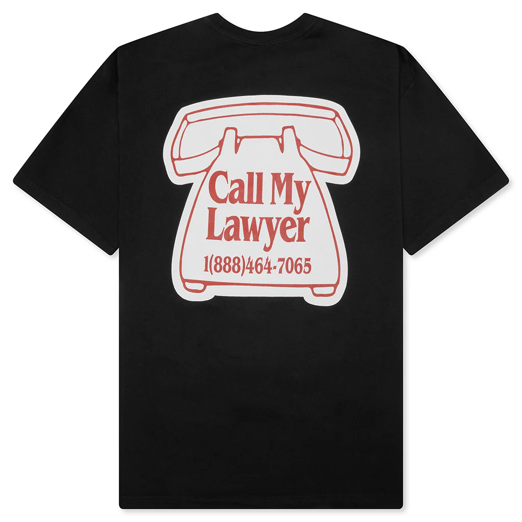 Call My Lawyer Magnet T-Shirt - Washed Black - Image 2