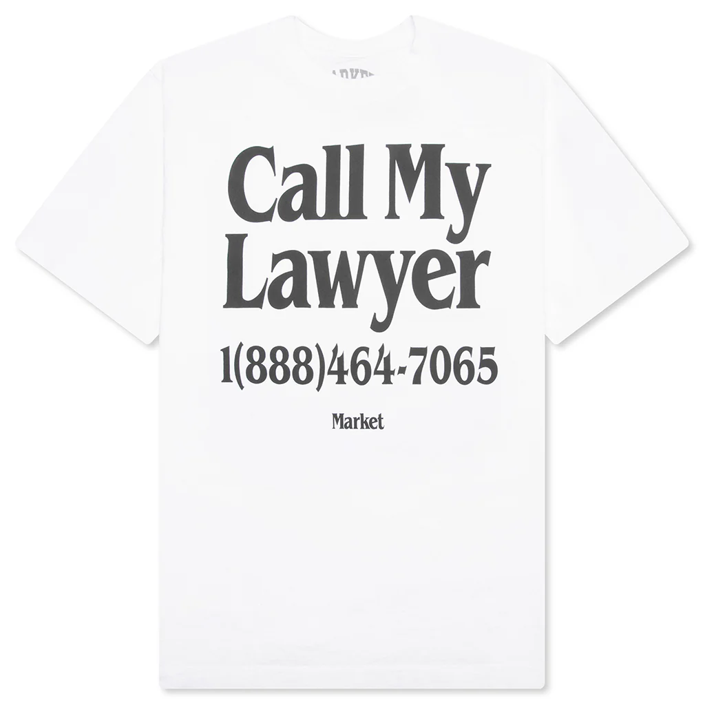 Call My Lawyer T-Shirt - White