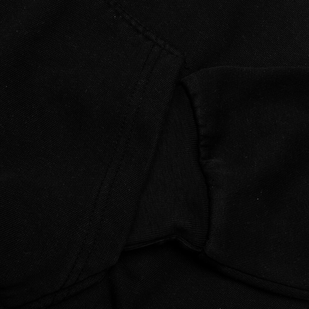 Smiley Upside Down Lockup Hoodie - Jet Black - Image 4