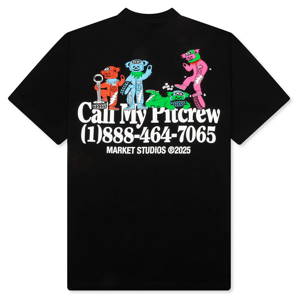 Market x Grateful Dead Call My Pitcrew T-Shirt - Black - Image 2