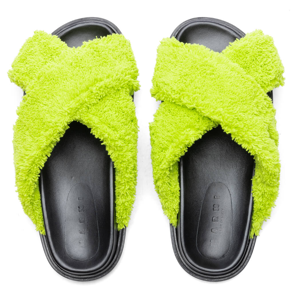 Fussbett Slide Sandal - Lime Green - Image 4