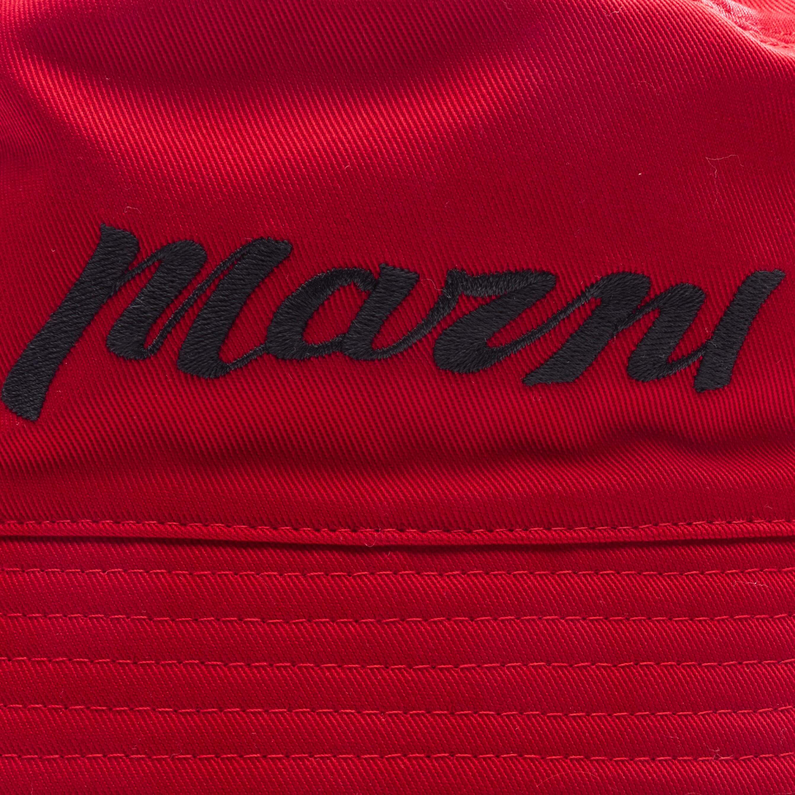 Embroidered Logo Bucket Hat - Chilli - Image 2