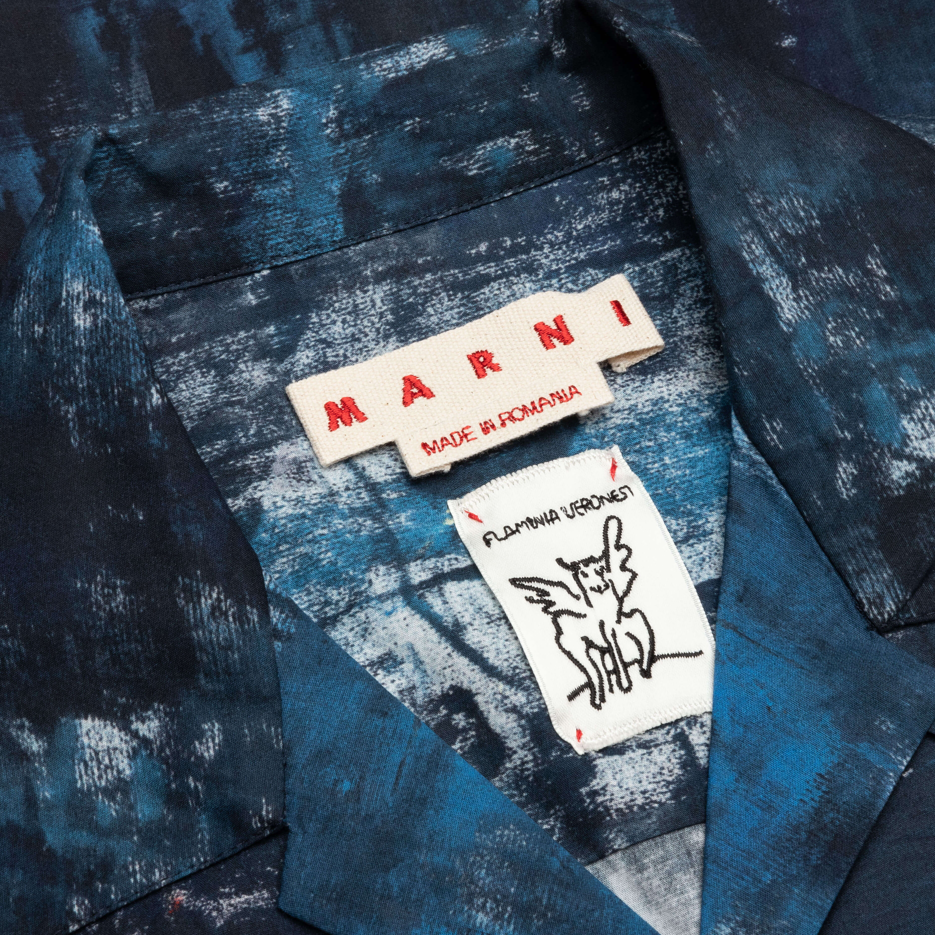 Poplin Bowling Shirt - Royal - Image 3