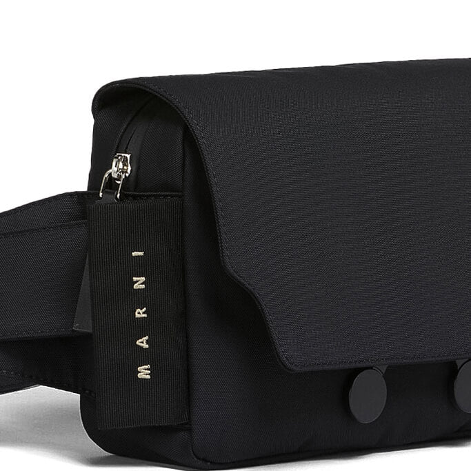 Black Cordura Cityscape Belt Bag - Black - Image 2