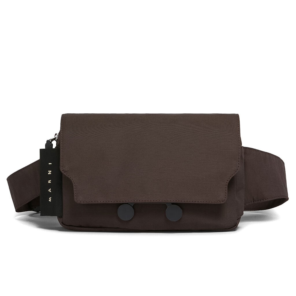 Black Cordura Cityscape Belt Bag - Coffee