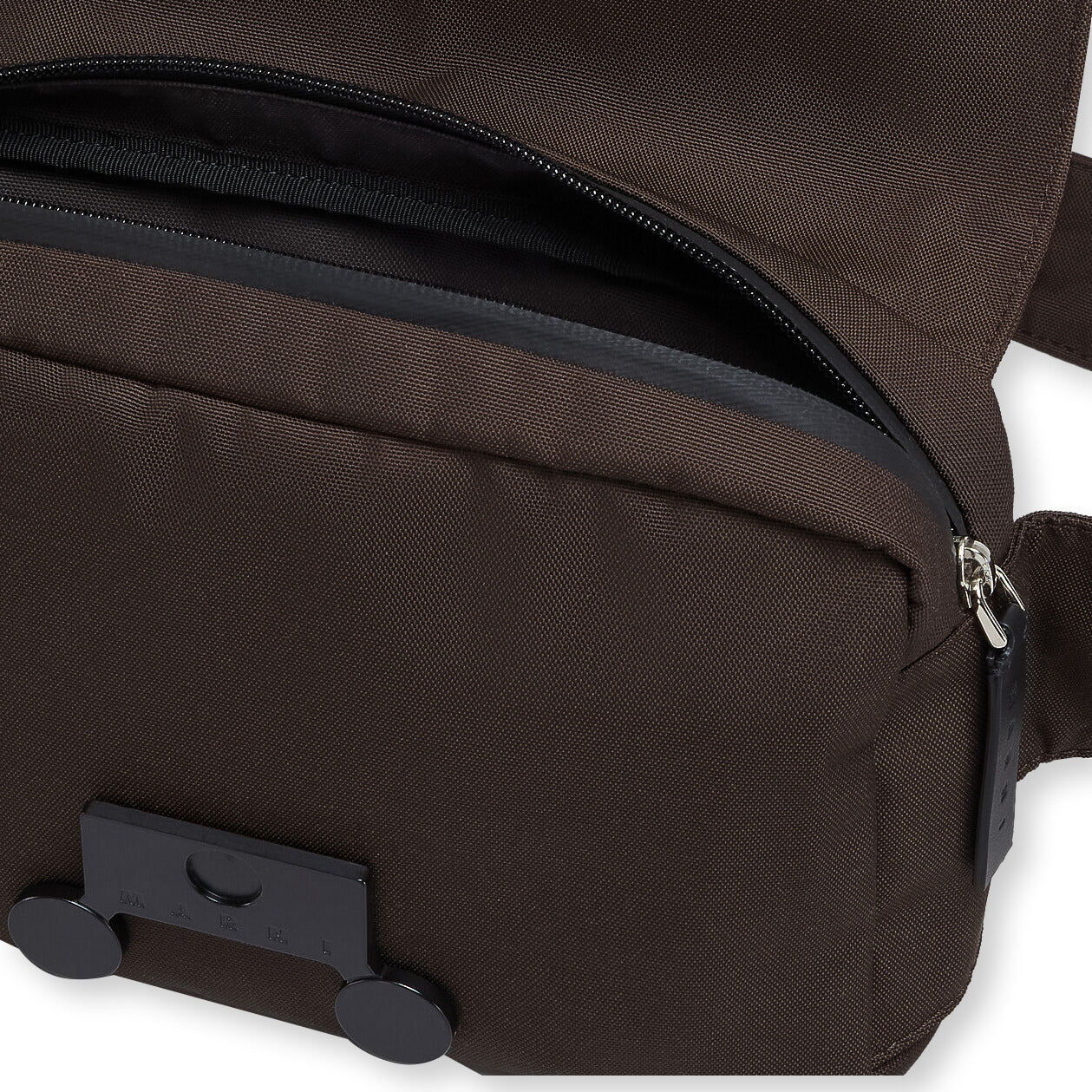 Black Cordura Cityscape Belt Bag - Coffee - Image 3