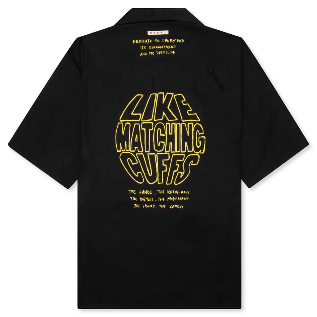 Cuffs Compact Shirt - Black - Image 2