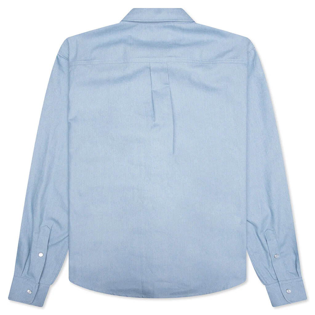 Blue Denim Shirt with Trunakaroo Plaque- Iris Blue - Image 2