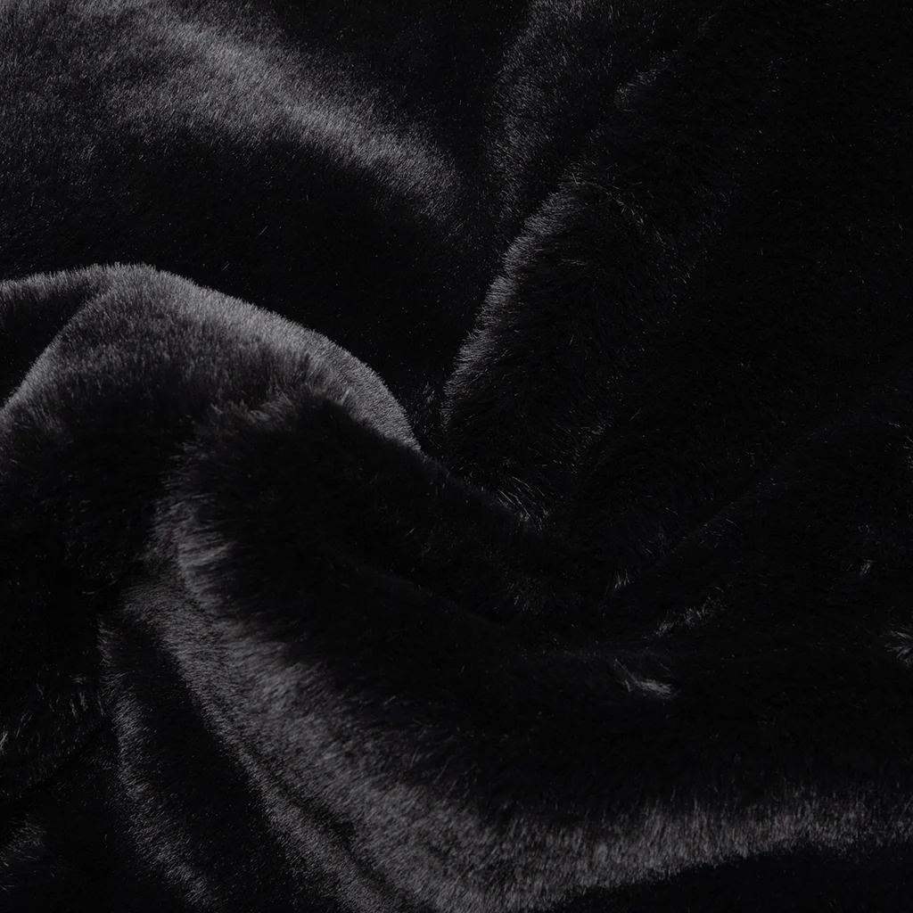 Faux-Fur Hood Sweatshirt UTC269 - Nero - Image 3