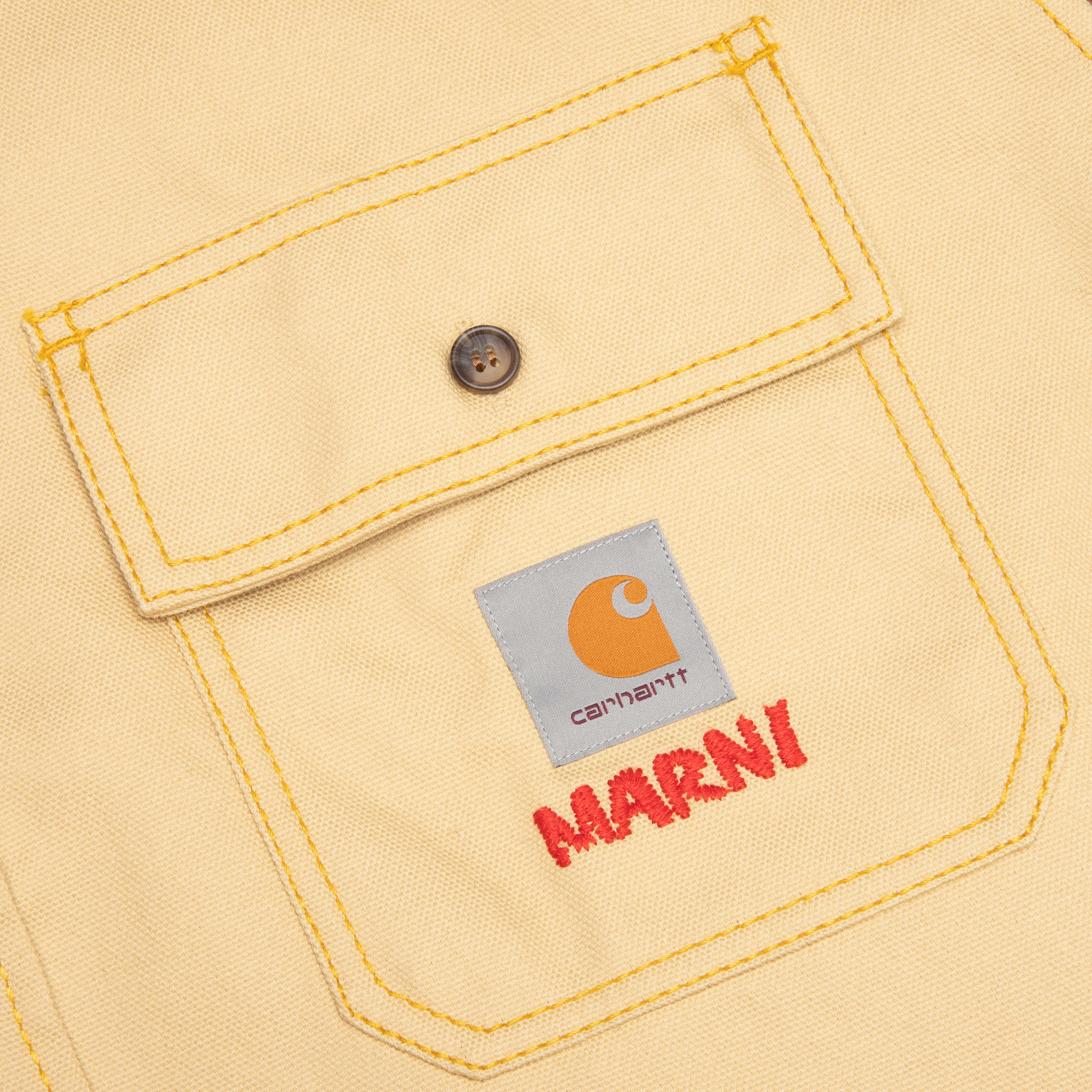 Marni x Carhartt WIP Color-Block L/S Overshirt - Tobacco - Image 5