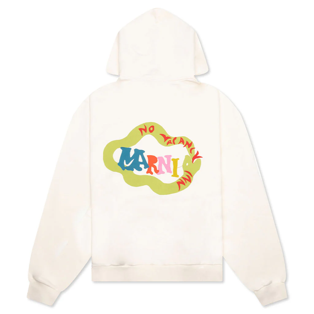 Marni x No Vacancy Inn Hooded Sweatshirt - Limestone - Image 2