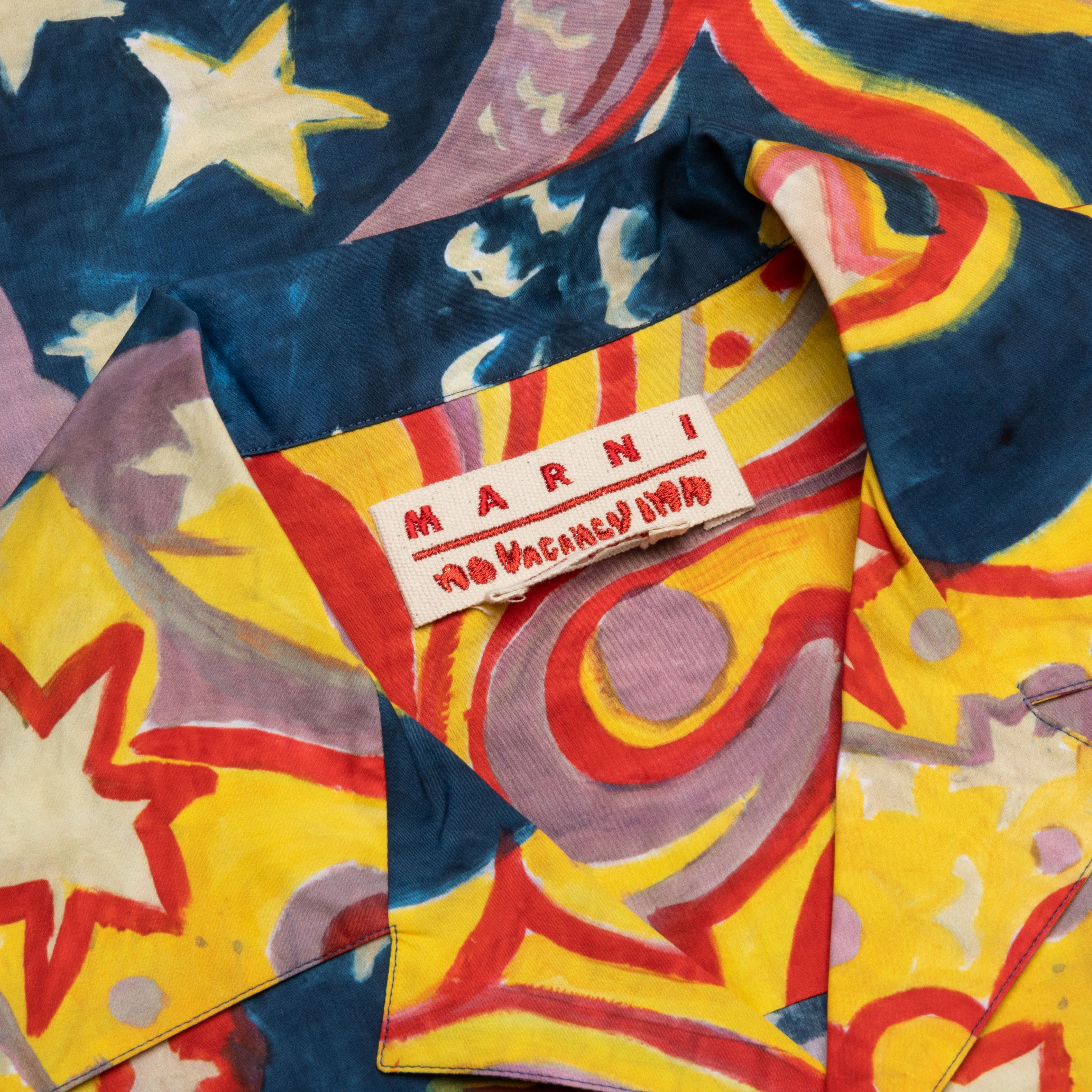 Marni x No Vacancy Inn Poplin Bowling Shirt - Royal - Image 3