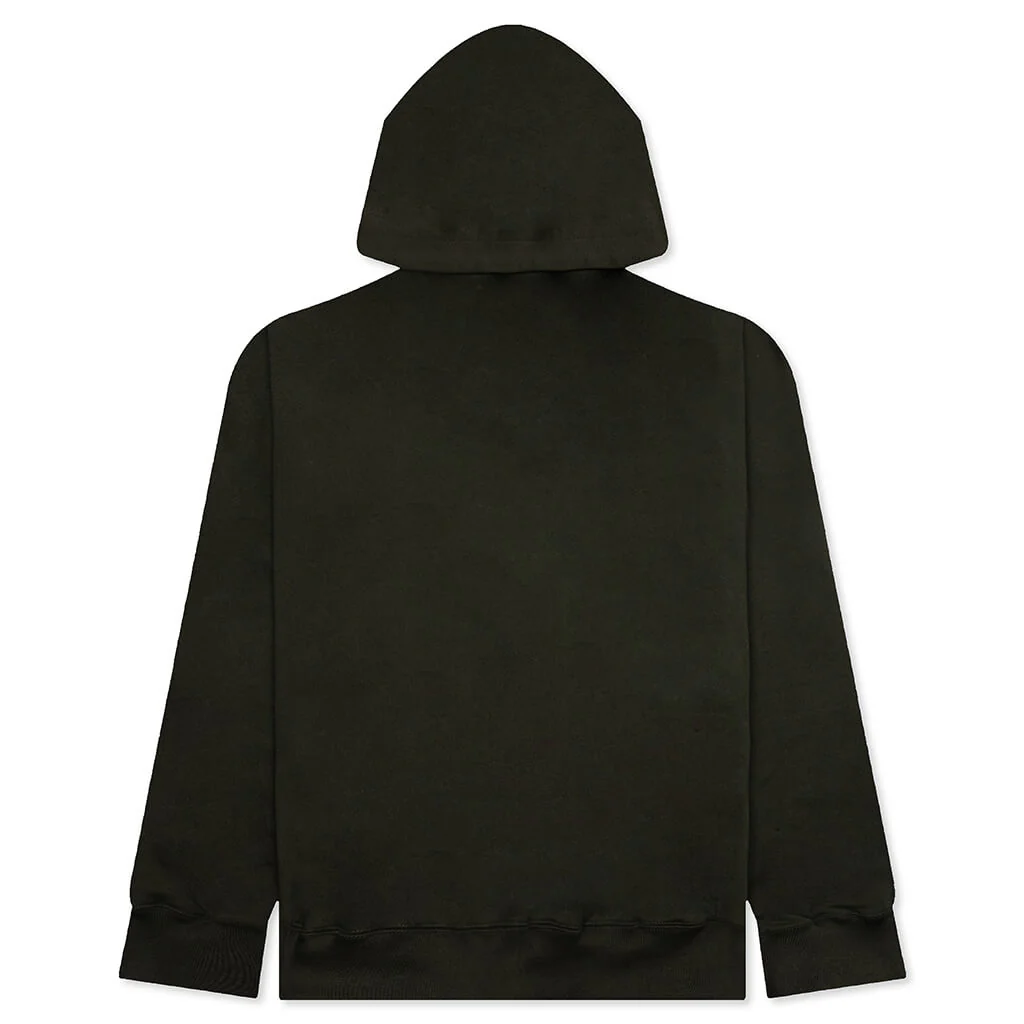 Logo Knit Hoodie - Olive - Image 2
