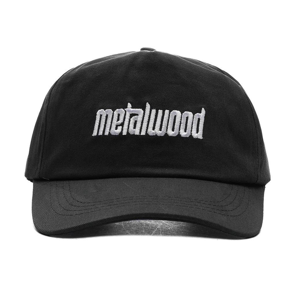 Metal Logo 5-Panel Hat - Black
