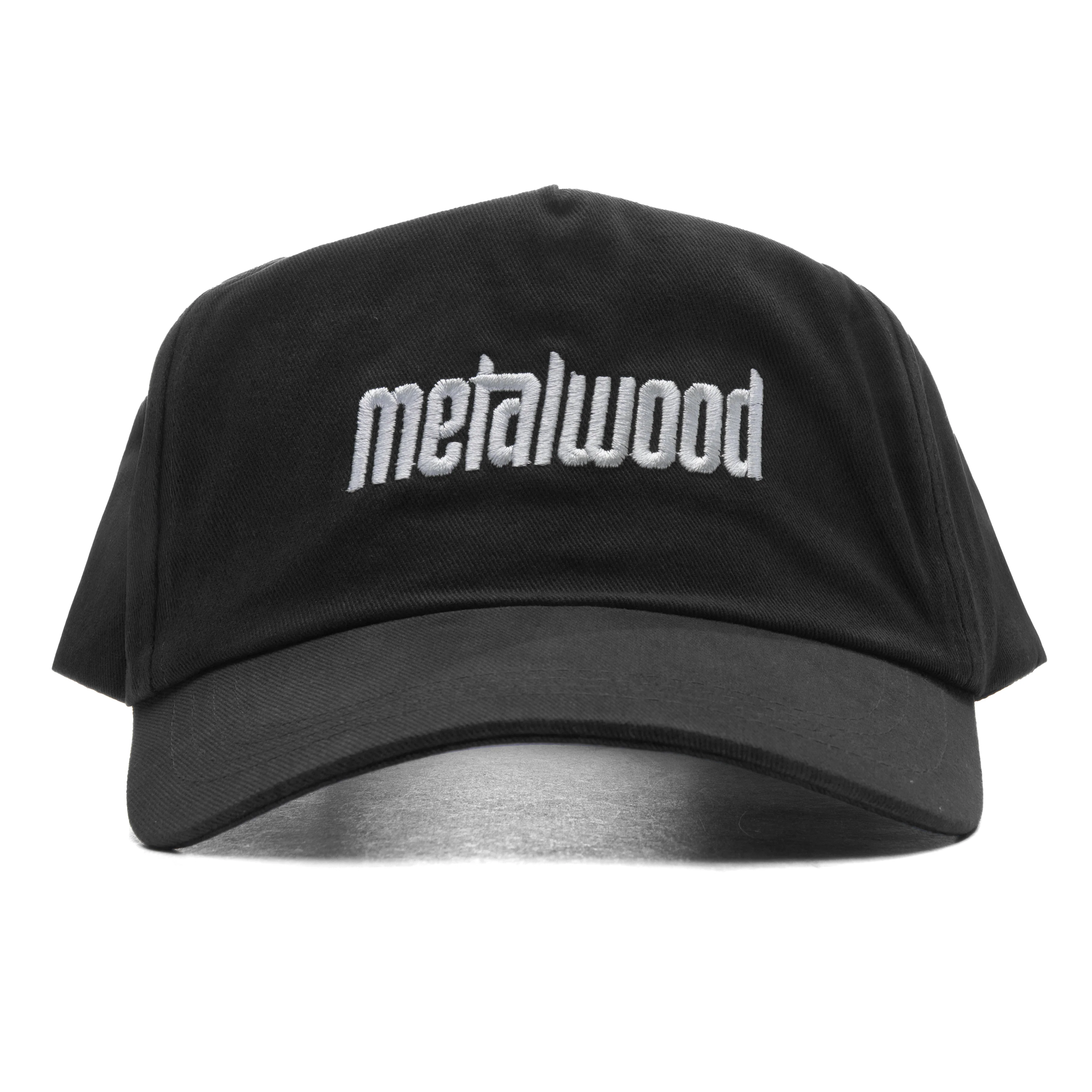 Metal Logo 5-Panel Hat - Black