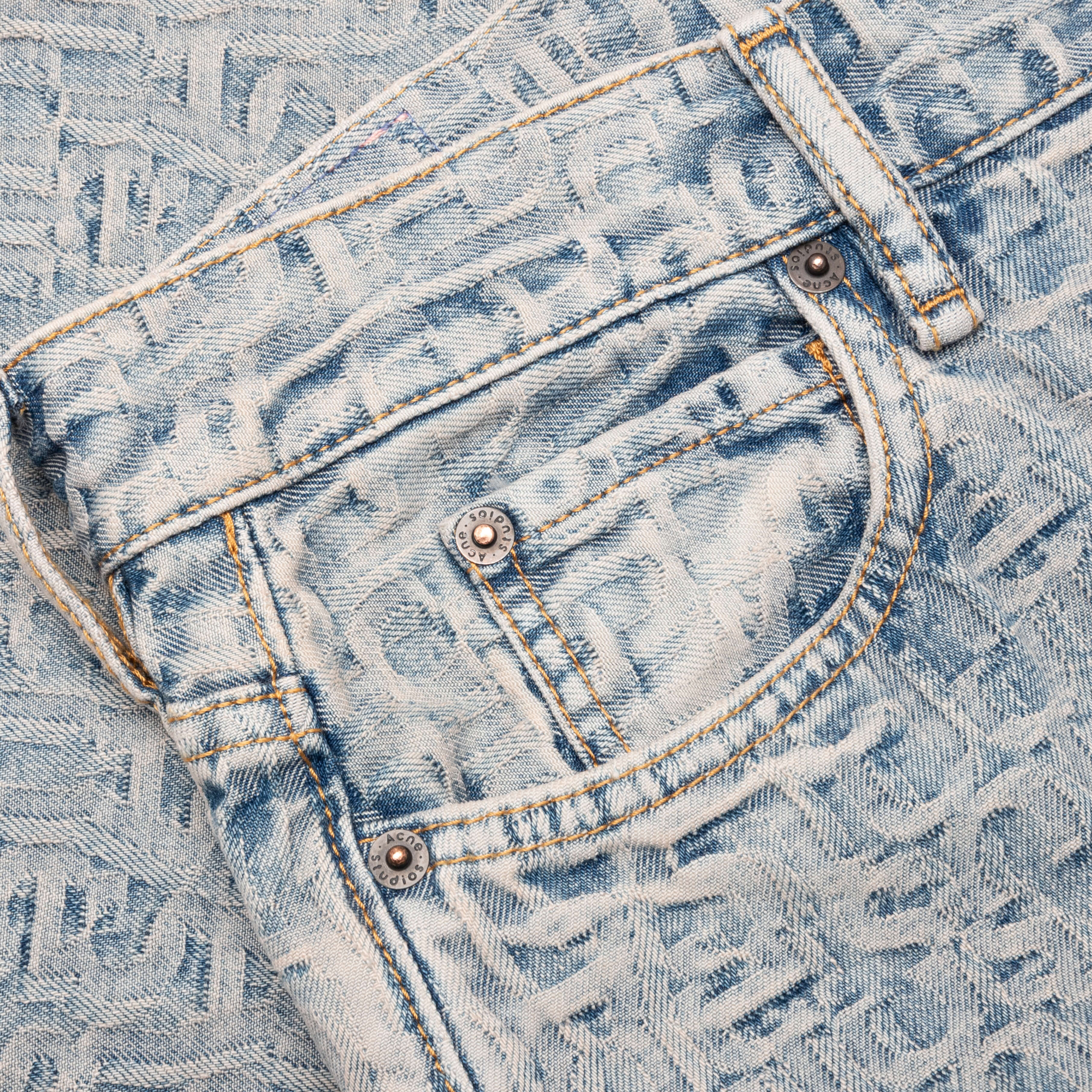 Monogram Pants - Blue/Beige - Image 3