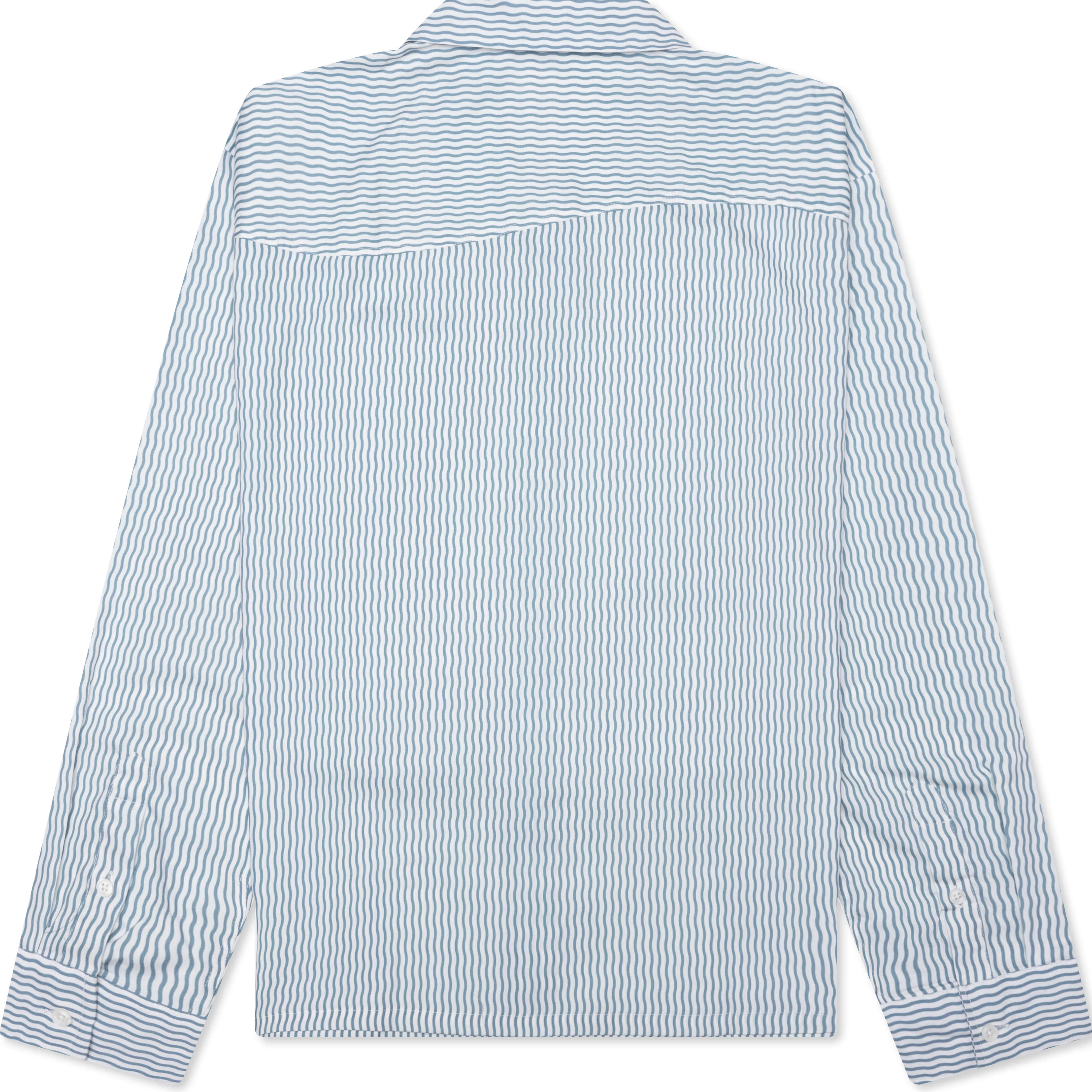 Wordmark Poplin Button-Up - Baby Blue - Image 2