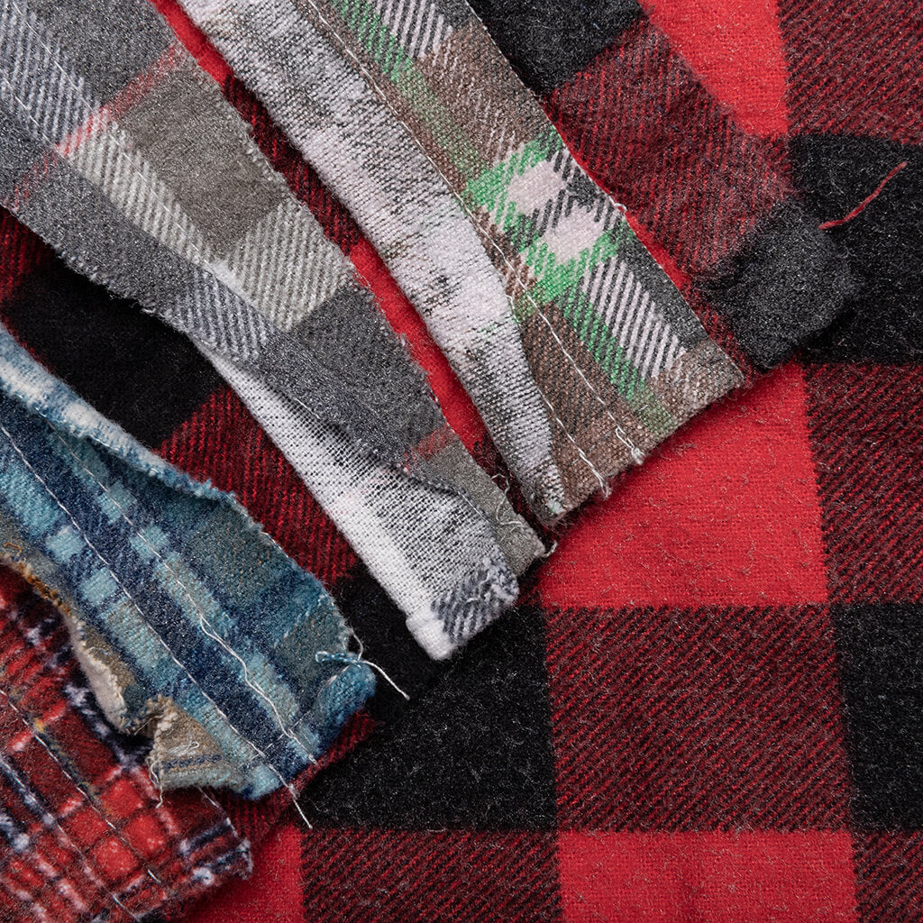 Flannel Shirt Ribbon Wide Reflection Shirt - Assorted - Image 5
