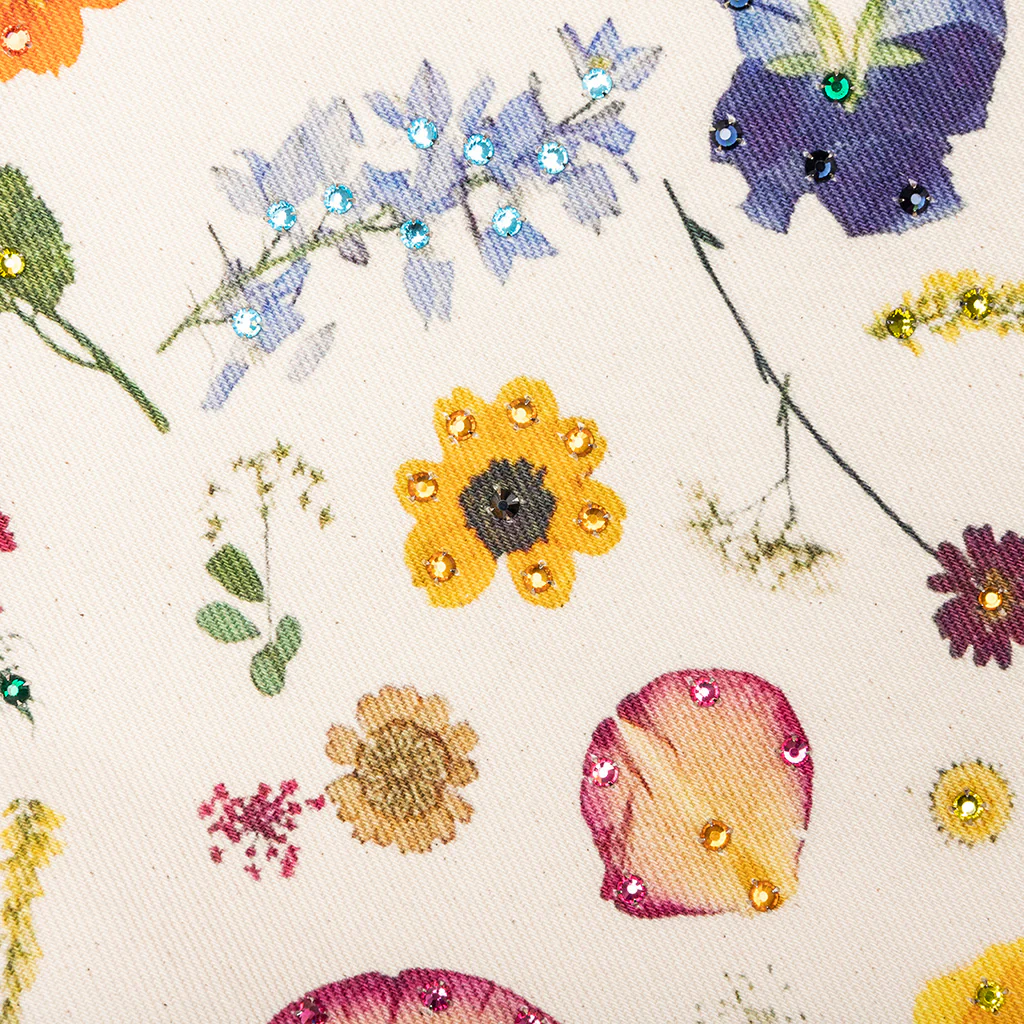 Floral Beaded Baggy Jean - Pressed Flower - Image 4
