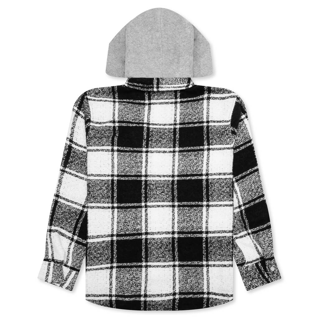 Hooded Flannel - Black - Image 2