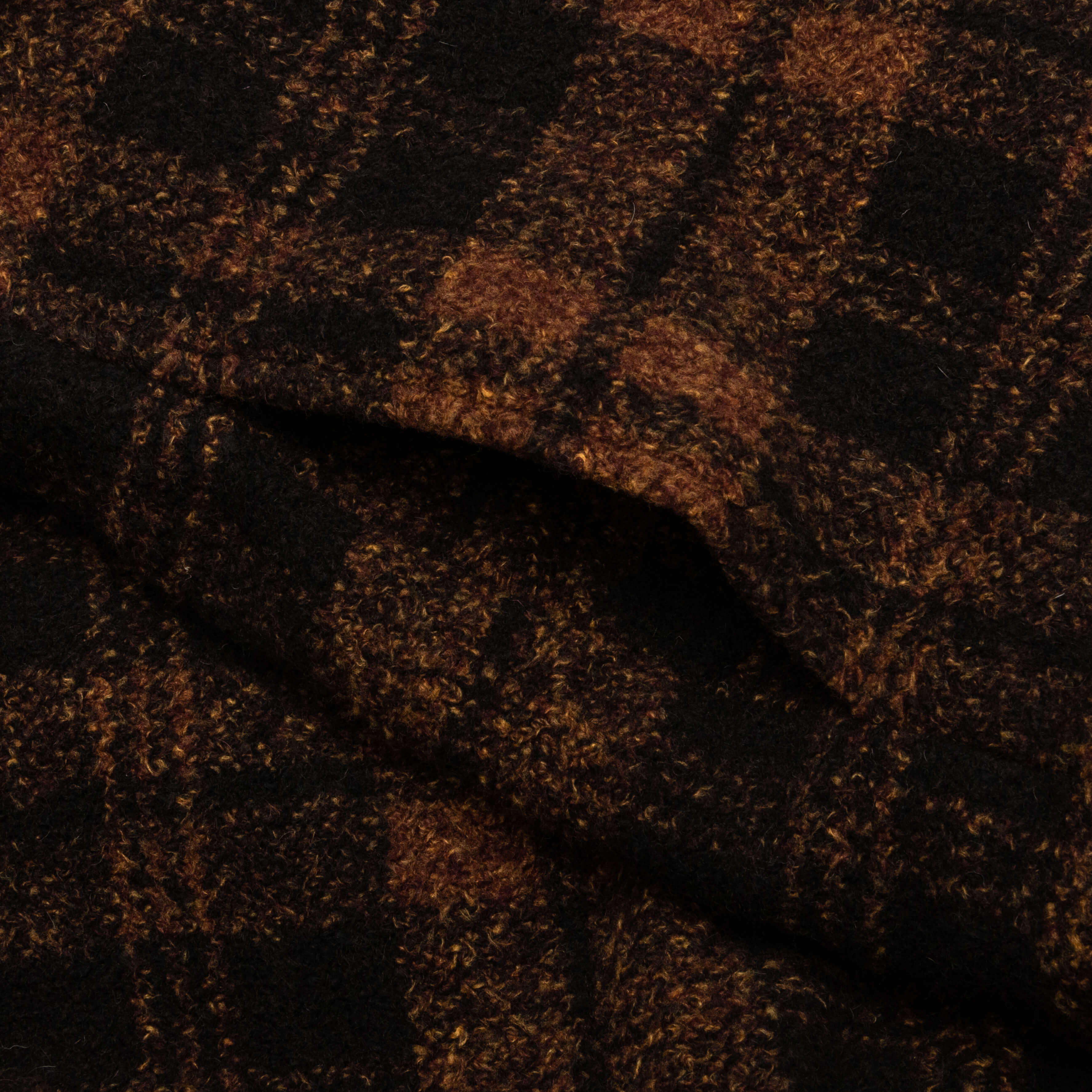 Plaid Padded Shirt - Saffron - Image 4
