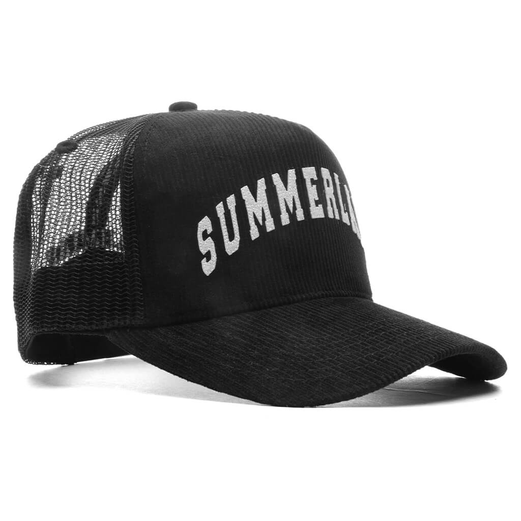 Summerland Corduroy Trucker Hat - Black - Image 3