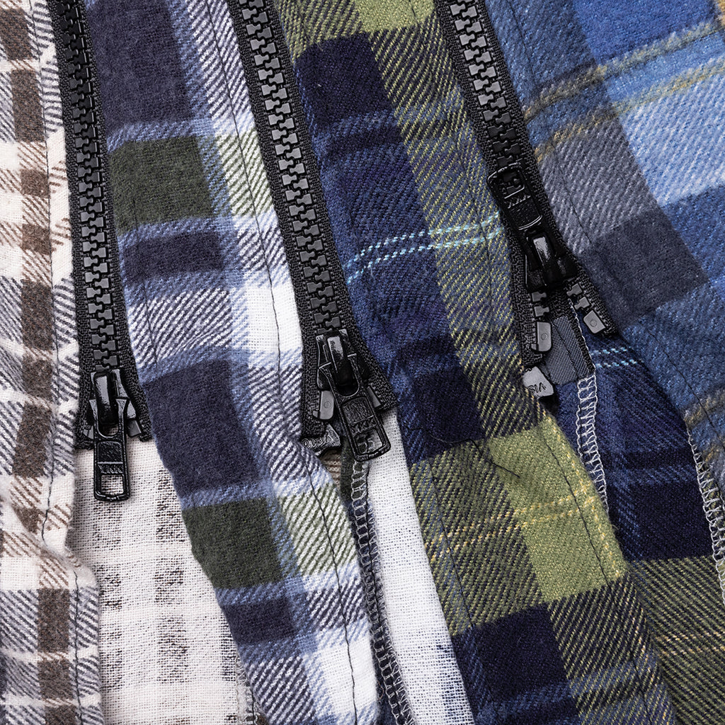 7 Cuts Zipped Wide Shirt - Assorted - Image 4