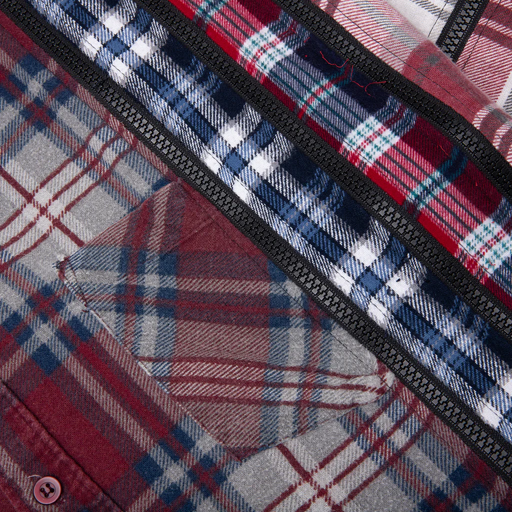 7 Cuts Zipped Wide Shirt - Assorted - Image 3