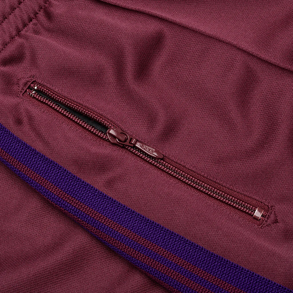 Boot-Cut Track Pant Poly Smooth - Wine - Image 3