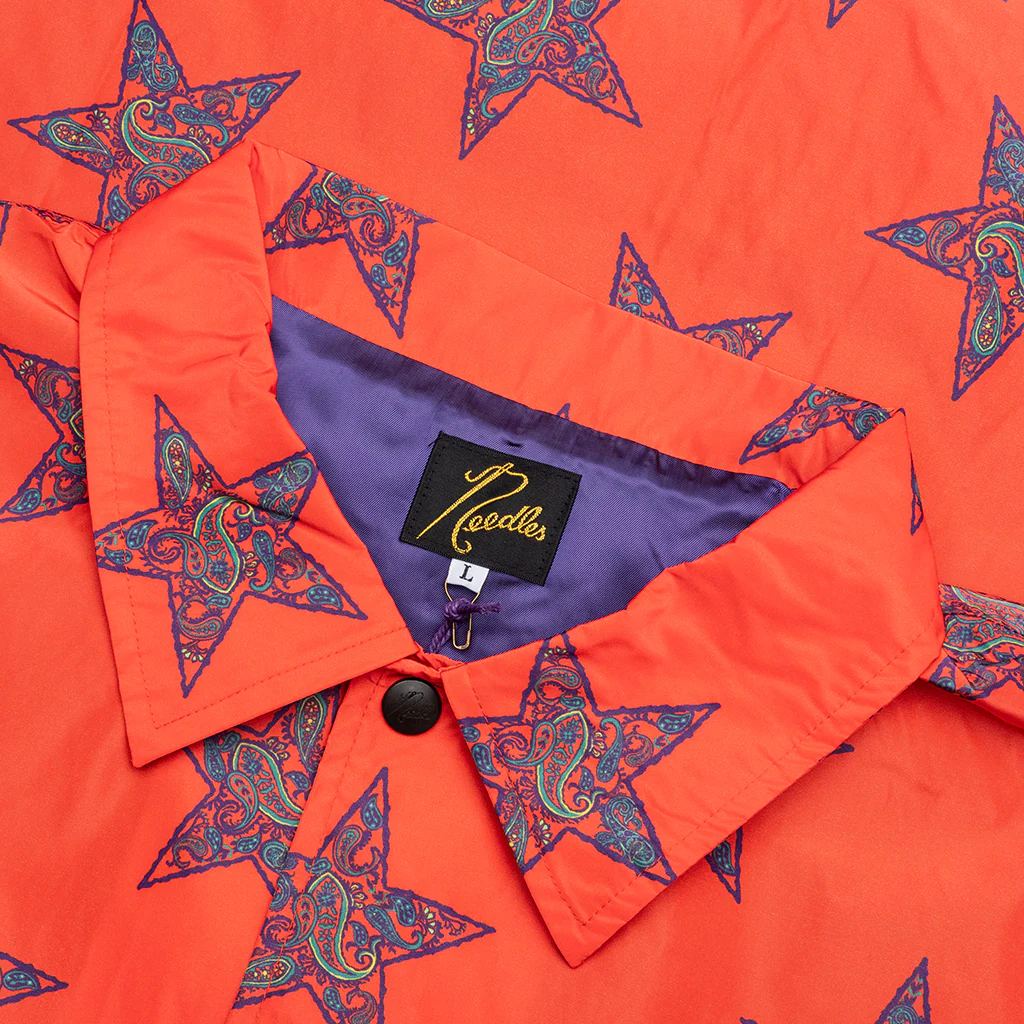 Coach Jacket - Red/Star - Image 3