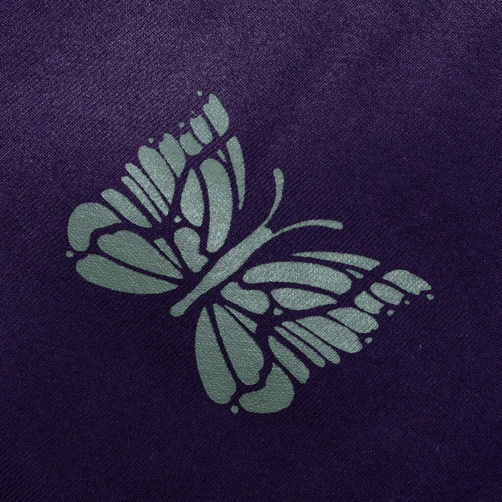 Cotton French Terry Deconstructed Sweatpant - Purple - Image 3