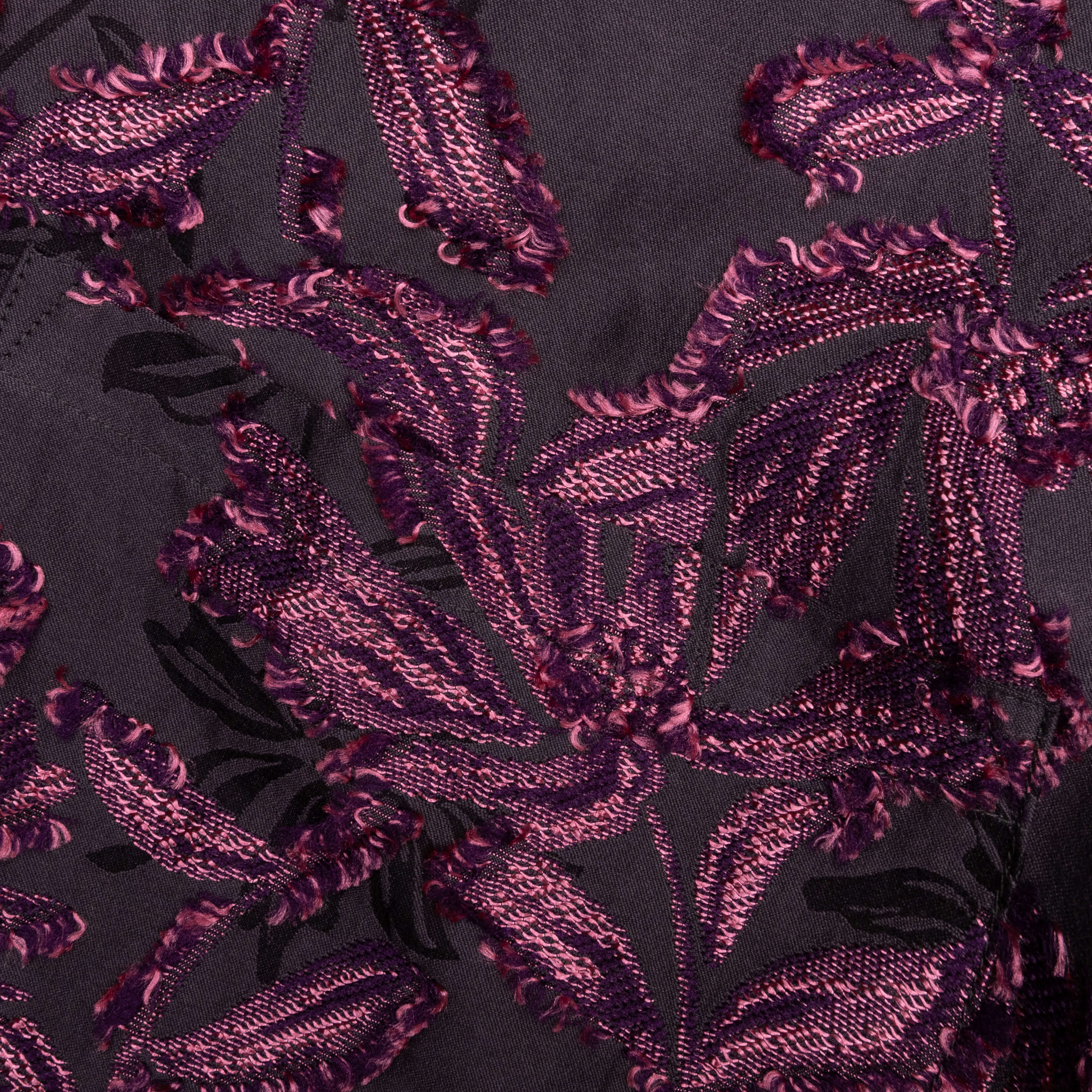 Flower Cut Cabana Shirt - Charcoal - Image 3