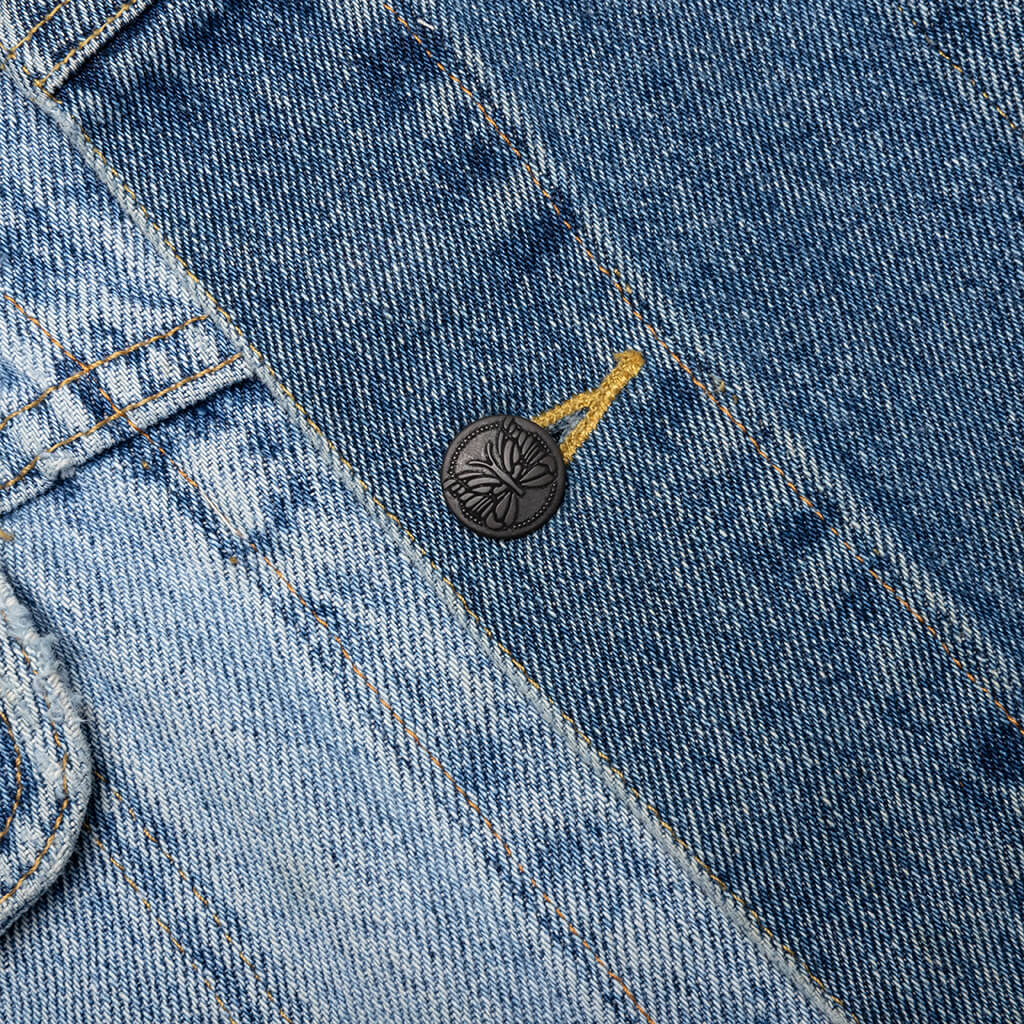 Jean Jacket Covered Pant - Off White - Image 5