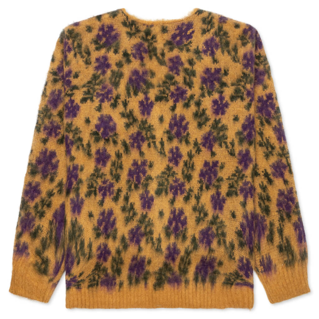 Mohair Cardigan Flower - Yellow - Image 2