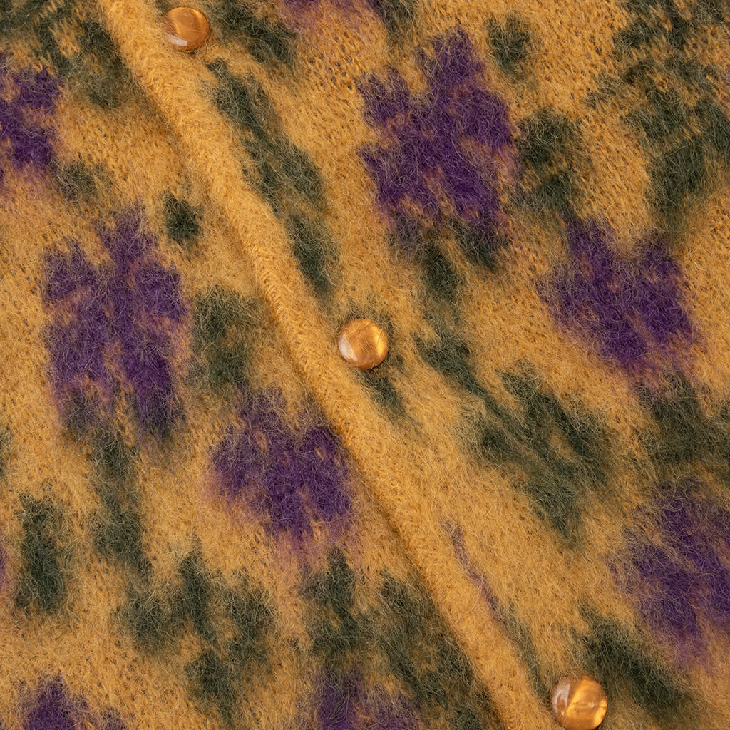 Mohair Cardigan Flower - Yellow - Image 4