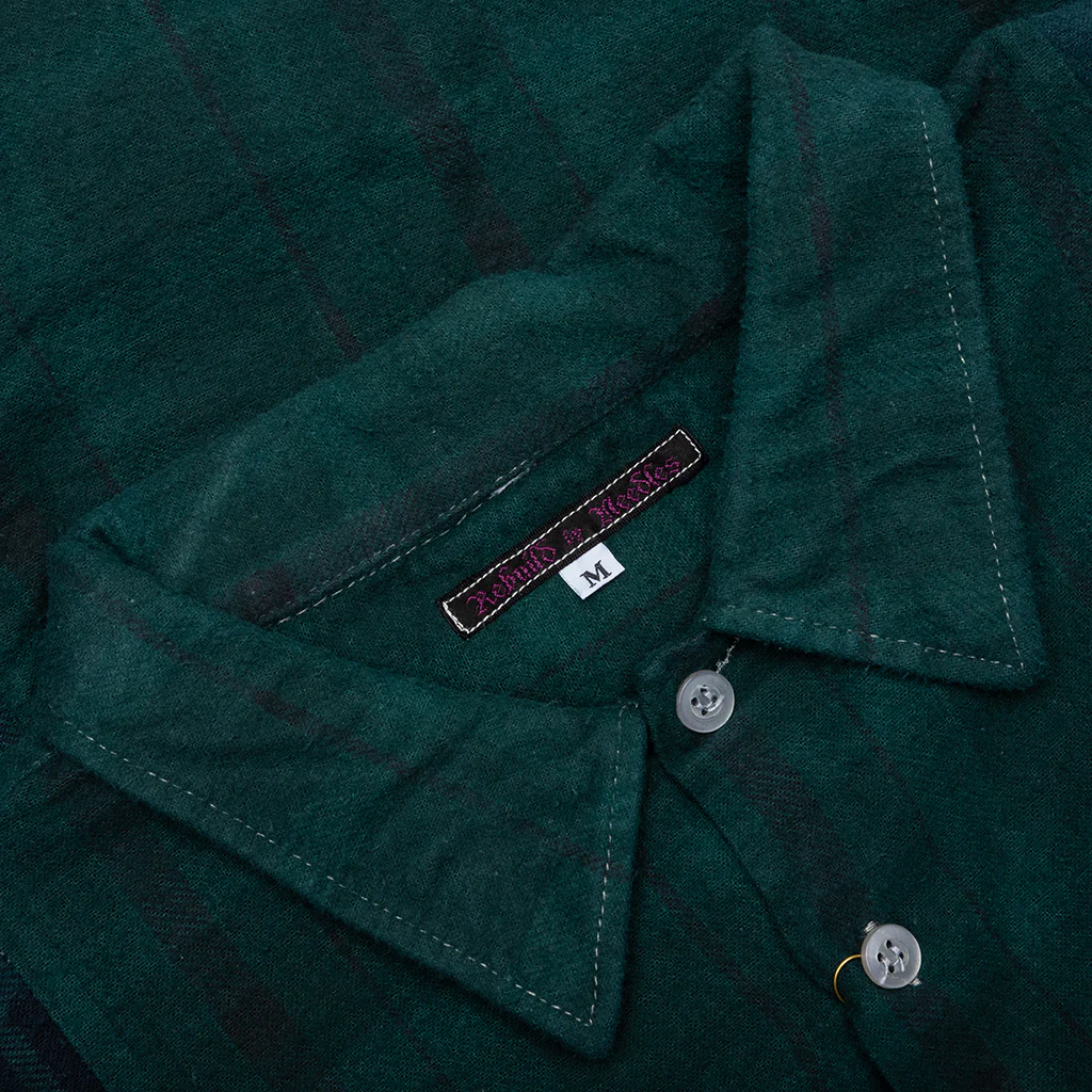 Over Dye 7 Cuts Shirt - Green - Image 3