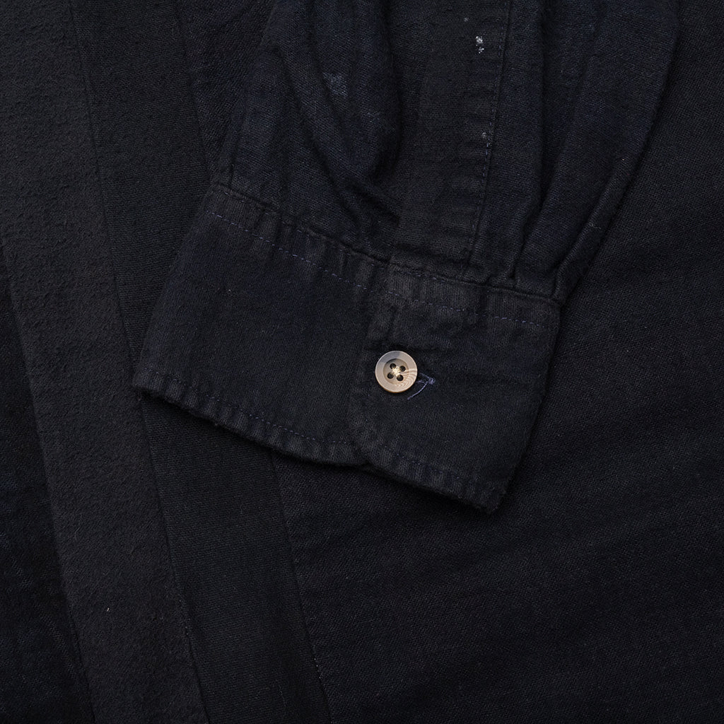 Over Dye 7 Cuts Wide Shirt - Black - Image 5
