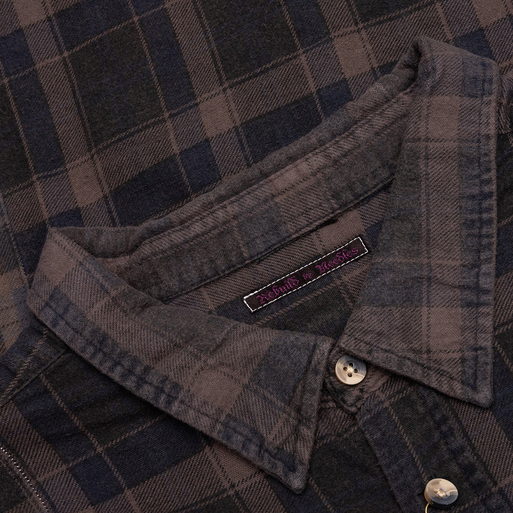 Over Dye 7 Cuts Wide Shirt - Brown - Image 3
